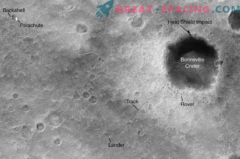Laikai, kai NASA palydovas stebėjo Marso robotus