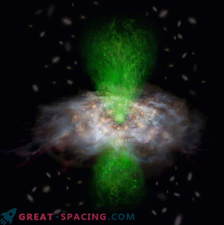 ALMA rodo juodosios skylės bendrą raidą