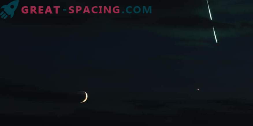 Kosmoso nuotraukos: Fireball ant Veneros fono