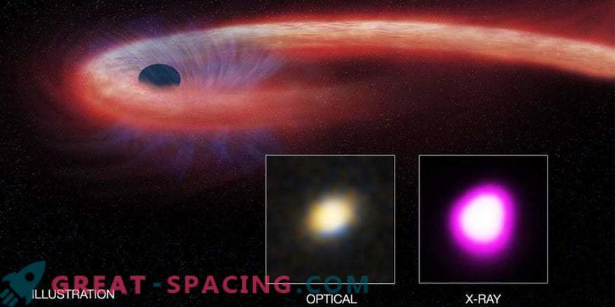 Supermassive juoda skylė išskiria nelaimingą žvaigždę