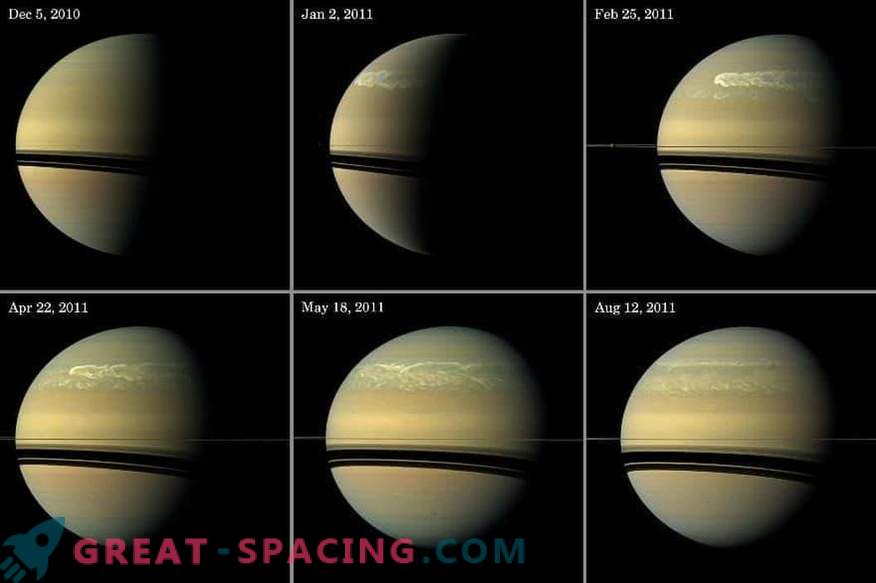 Didelio masto audros sukelia Saturno atmosferą