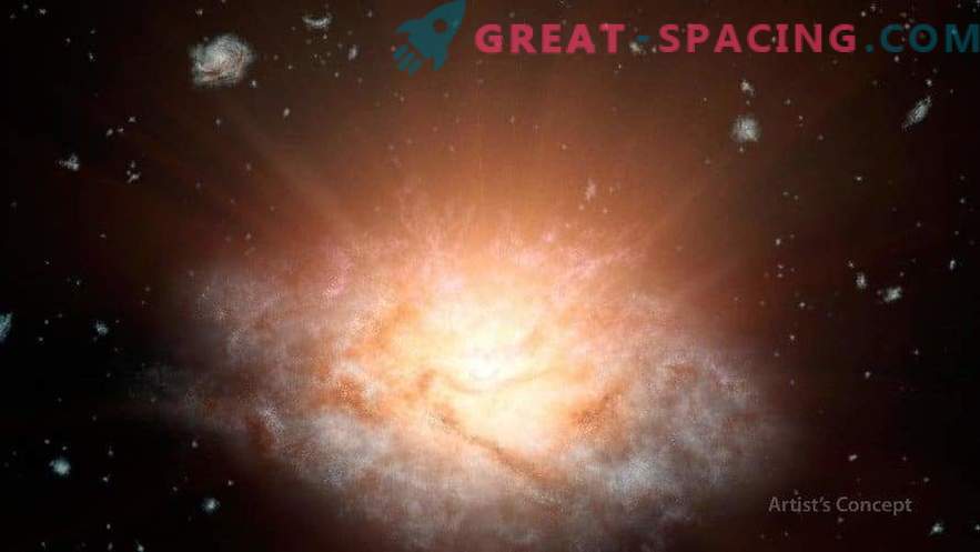 Super ryški galaktika sugeria kaimynus