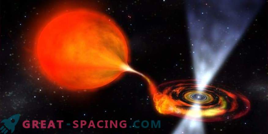 Dvigubos žvaigždės rentgeno spindulių diskas yra aprūpintas išplėstine atmosfera