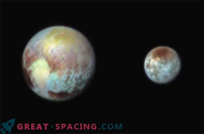 Naujasis Horizonas padarė spalvingą Plutono ir Charono nuotrauką