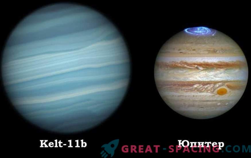 Por que o Kelt-11b é chamado de planeta de espuma