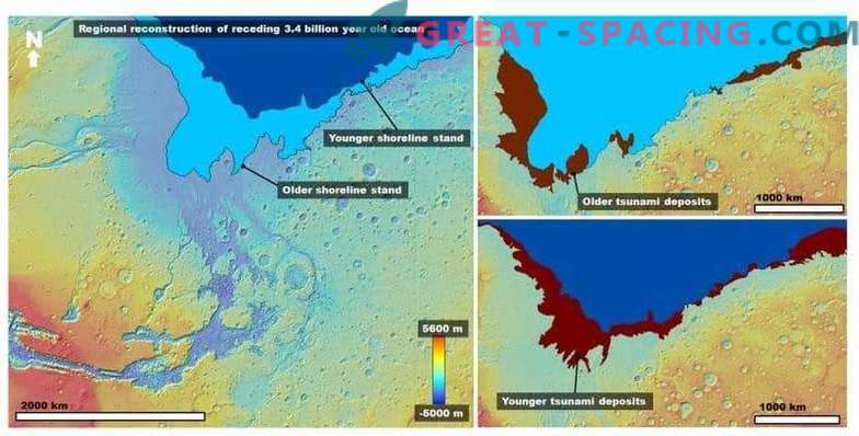 Didžiulis cunamis pakeitė Marso kraštovaizdį