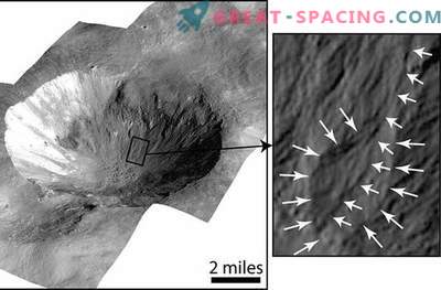 L’eau pourrait couler le long des murs des cratères de Vesta
