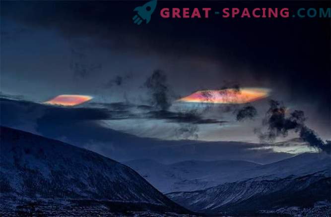 Psichedeliniai stratosferos debesys apšviečia Arkties ratą