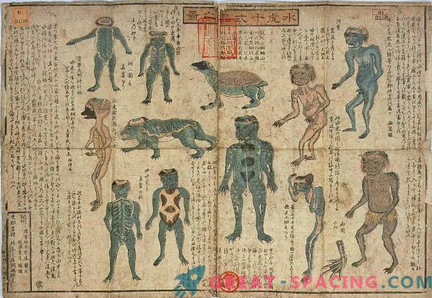 200 metų Japonijos muziejaus eksponatas primena Kappa mitologinį padarą. Ufologų versija