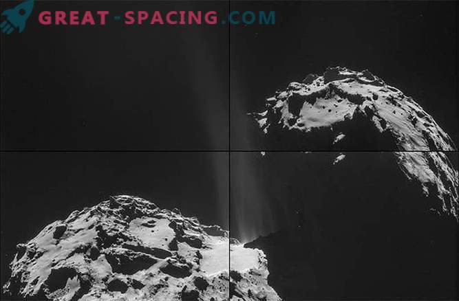„Rosetta“ pamatė garų sroves, išeinančias iš kometos „Churyumov-Gerasimenko“ paviršiaus