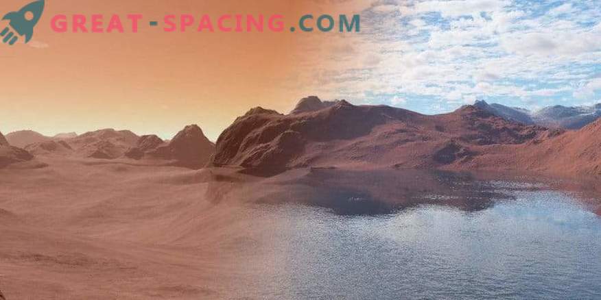 Vanduo ant Marso sugeria pagal kempinės principą