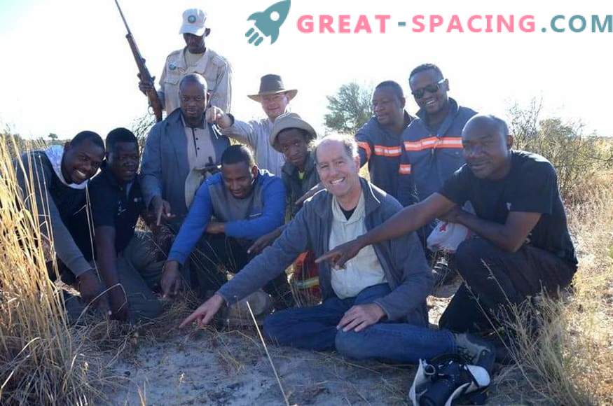 Poveikio asteroido fragmentas, rastas Botsvanoje