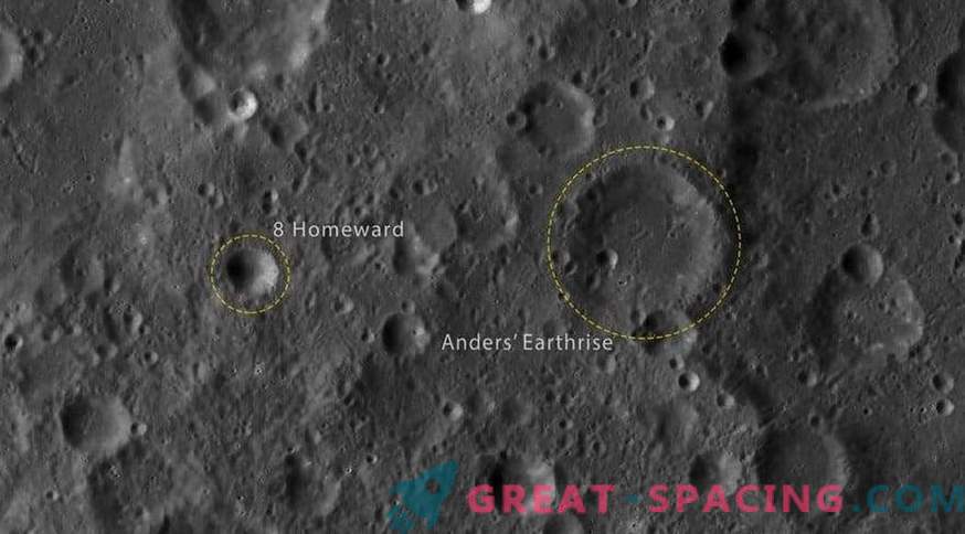 „Apollo 8“ pavadinti luniniai krateriai