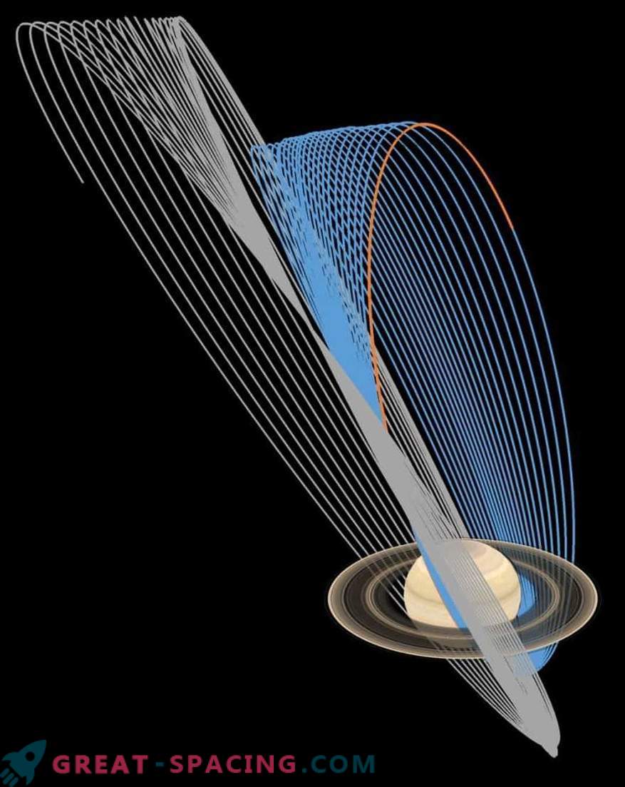 „Cassini“ maudėsi „žiedų lietus“
