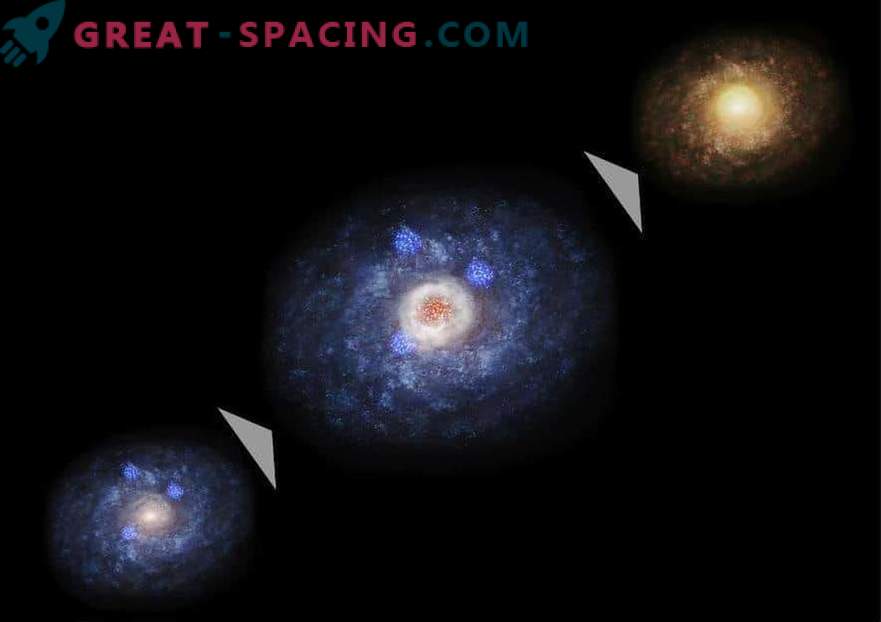 Sprogstamosios žvaigždės gimimas keičia galaktinę formą