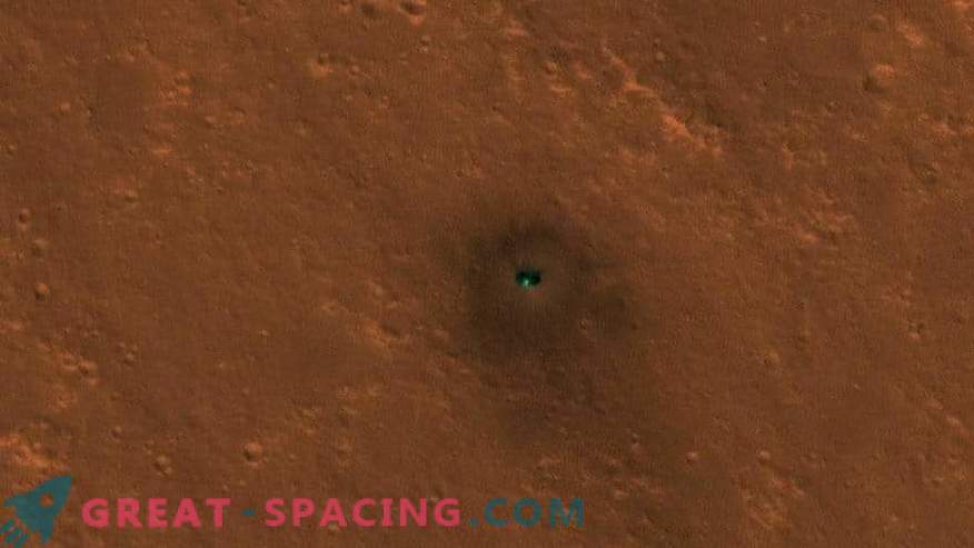 „InSight“ nusileidimo laukas nuotraukose iš kosmoso