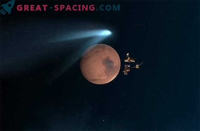 Marso erdvėlaivis pranešė apie artimą susidūrimą su kometu