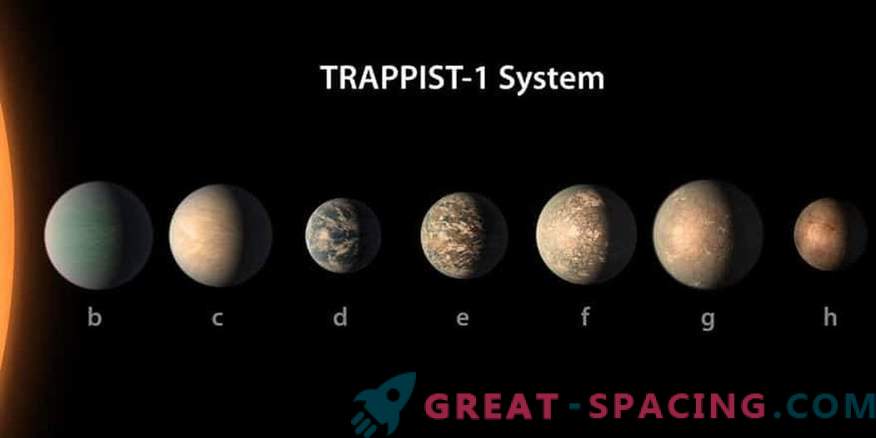 Žvaigždžių TRAPPIST-1 planeta gali būti gyvybinga.