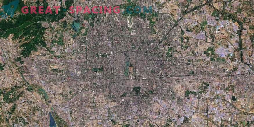 Peking i Sentinel-2 satellit kartläggning