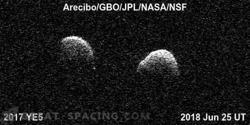 Observatorijos vienija studijuoti retą dvigubą asteroidą